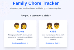 Household Chore Tracker